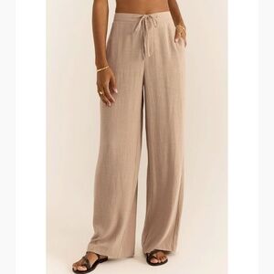 Z Supply Cortez Linen Pants Warm Sands